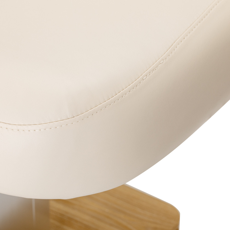 Leżanka SPA Sillon Comfort kremowa z jasnobrązową podstawą 18