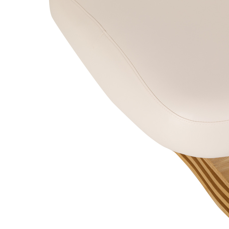 Leżanka SPA Sillon Comfort kremowa z jasnobrązową podstawą 9