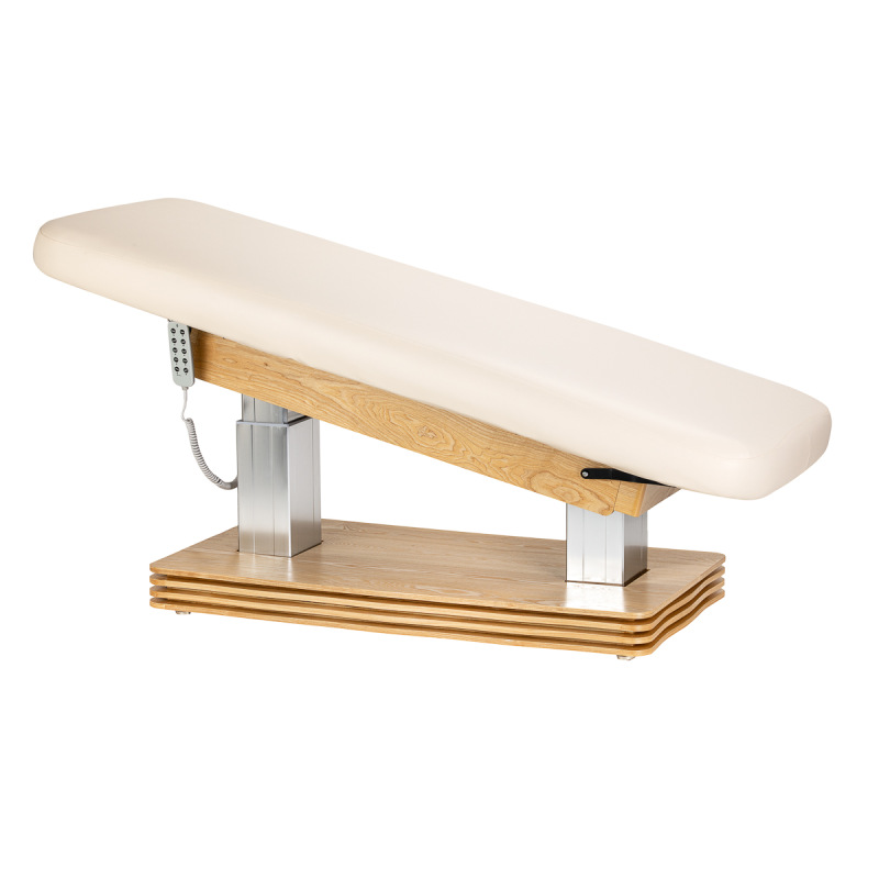 Leżanka SPA Sillon Comfort kremowa z jasnobrązową podstawą 3