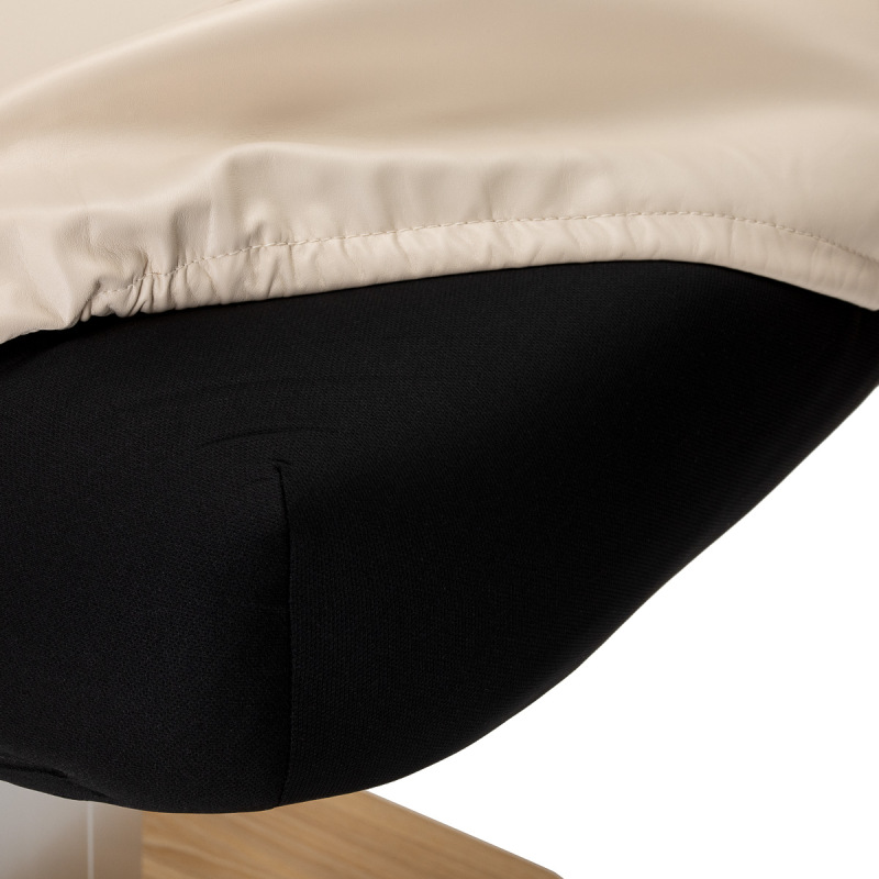 Leżanka SPA Sillon Comfort kremowa z jasnobrązową podstawą 19