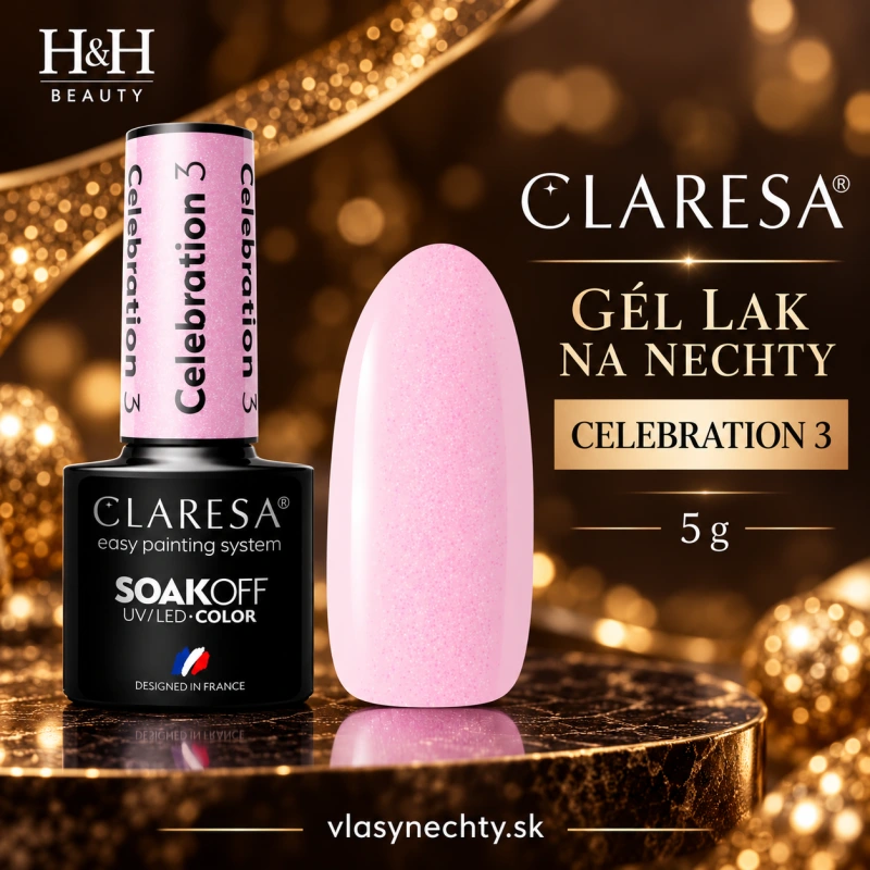CLARESA GÉL LAK NA NECHTY CELEBRATION 3 5G