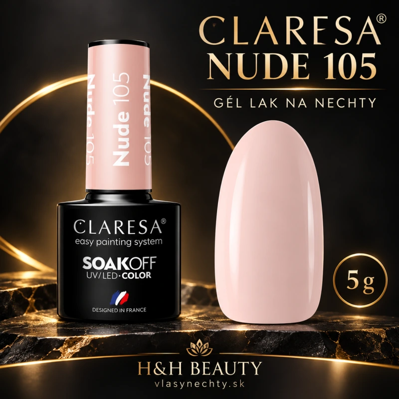 CLARESA GÉL LAK NA NECHTY NUDE 105 - 5g