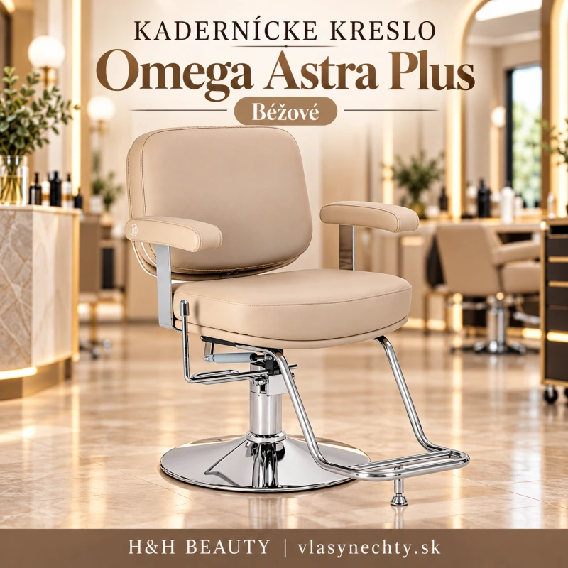 KADERNÍCKE KRESLO Omega Astra Plus béžové
