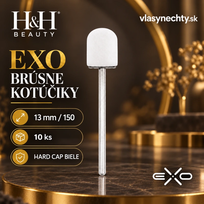 EXO BRÚSNE KOTÚČIKY 13mm/150 10 KS. HARD CAP BIELE