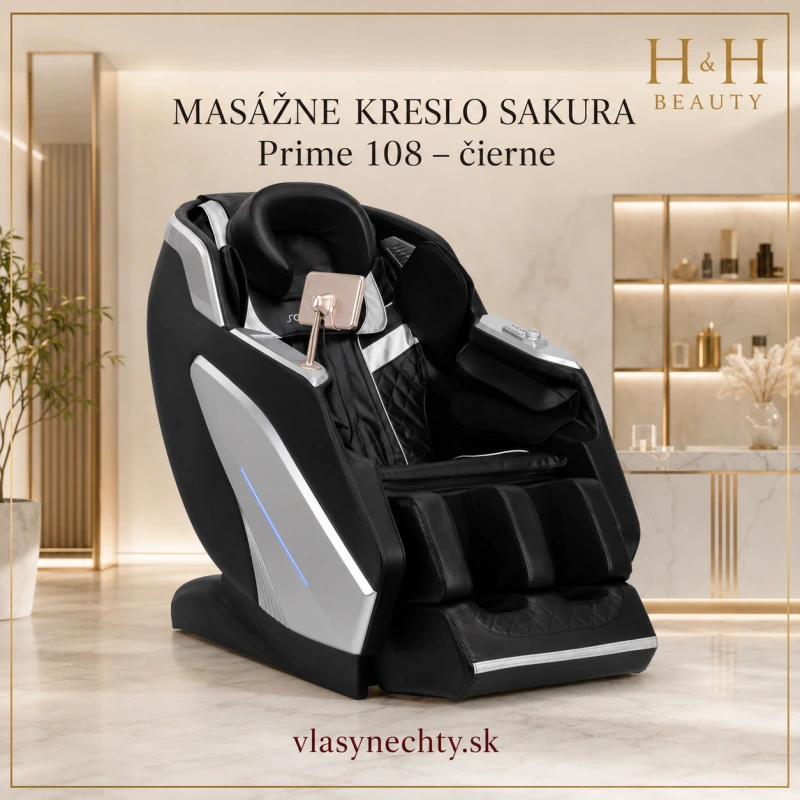 Masážne kreslo Sakura Prime 108 čierne