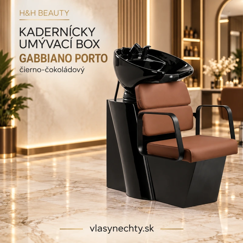 KADERNÍCKY UMÝVACÍ BOX GABBIANO Porto čierna čokoládová