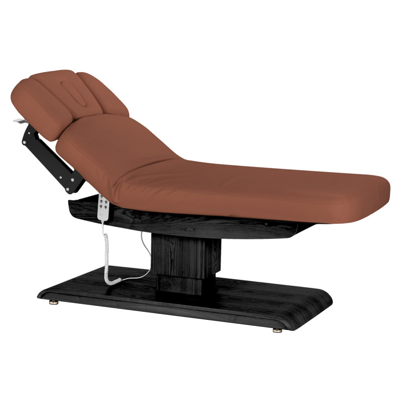 KOZMETICKÉ SPA LEHÁTKO Sillon Relax SPA, hnedé s čiernou základňou 1