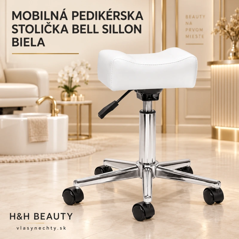 Mobilní pedikérská podnožka Bell Sillon biela