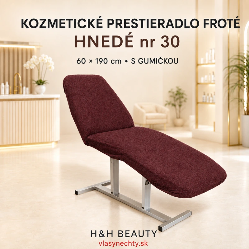 KOZMETICKÉ PRESTIERADLO FROTÉ HNEDÉ nr 30