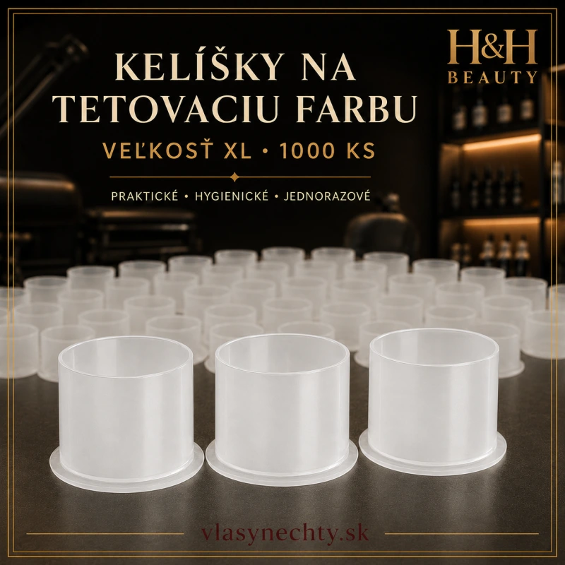 Kelíšky na tetovaciu farbu XL 1000 ks.