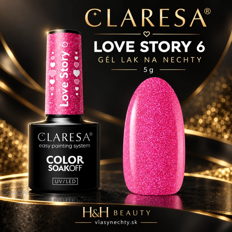 CLARESA GÉL LAK NA NECHTY LOVE STORY 6 - 5g