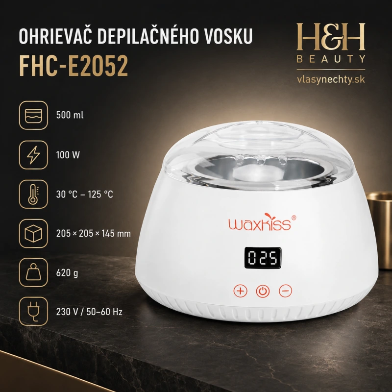 OHRIEVAČ DEPILAČNÉHO VOSKU 500ML FHC-E2052 100W BIELY