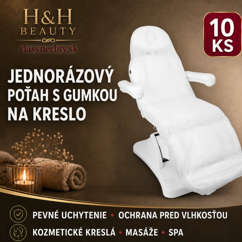 JEDNORÁZOVÝ POŤAH S GUMKOU NA KRESLO 10 ks