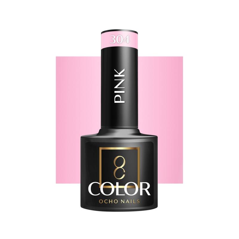 OCHO NAILS HYBRIDNÝ LAK NA NECHTY pink 304 -5 g