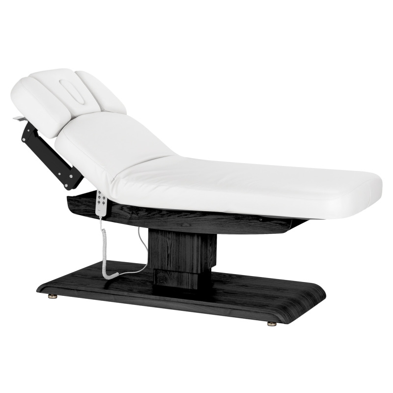 KOZMETICKÉ SPA LEHÁTKO Sillon Relax SPA, bielé s čiernou základňou 1