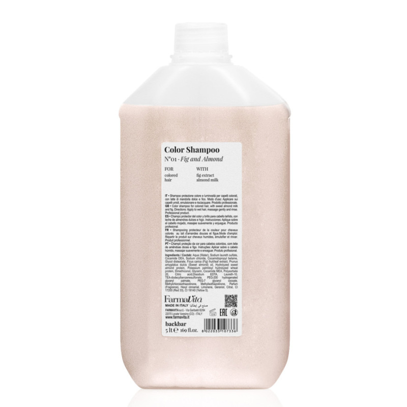 Farmavita BACKBAR COLOR SHAMPOO Č.01 - FIGA A MANDLE 5000ml 1