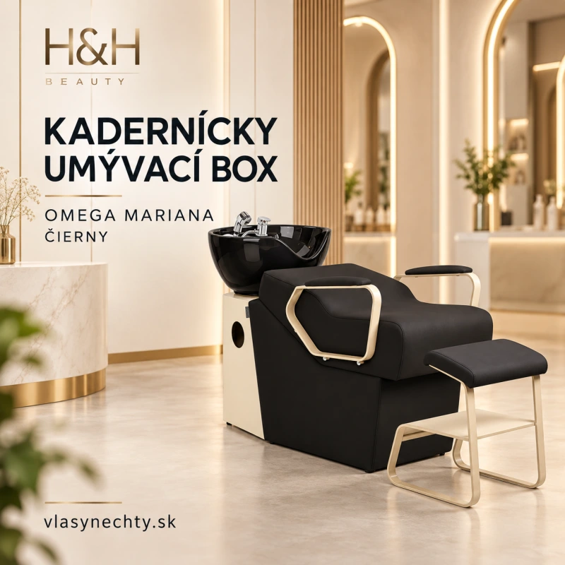 KADERNÍCKY UMÝVACÍ BOX OMEGA MARIANA čierny