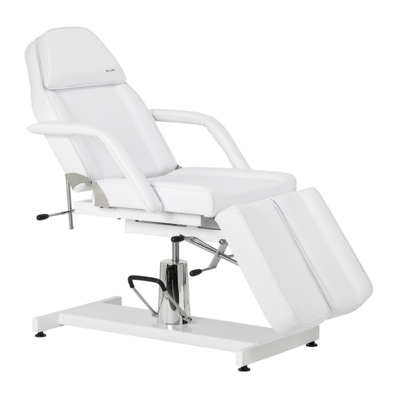 Hydraulické kozmetické kreslo na pedikúru Sillon 210 s kolískom a deliteľnou opierkou na n