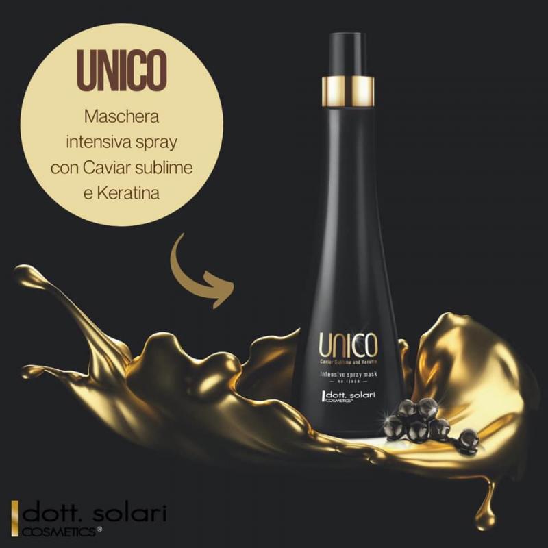 UNICO kaviár a keratín - bezoplachová rozprašovacia maska ​​10 benefitov 200 ml 2