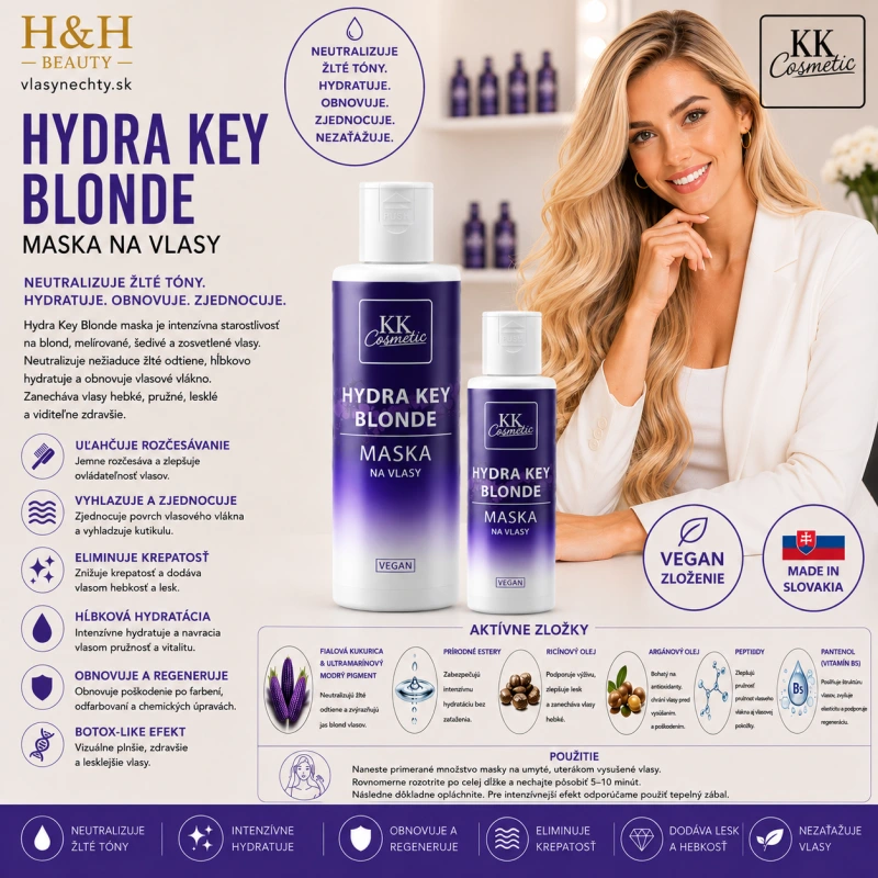 Hydra Key Blonde Maska na vlasy 200 ml