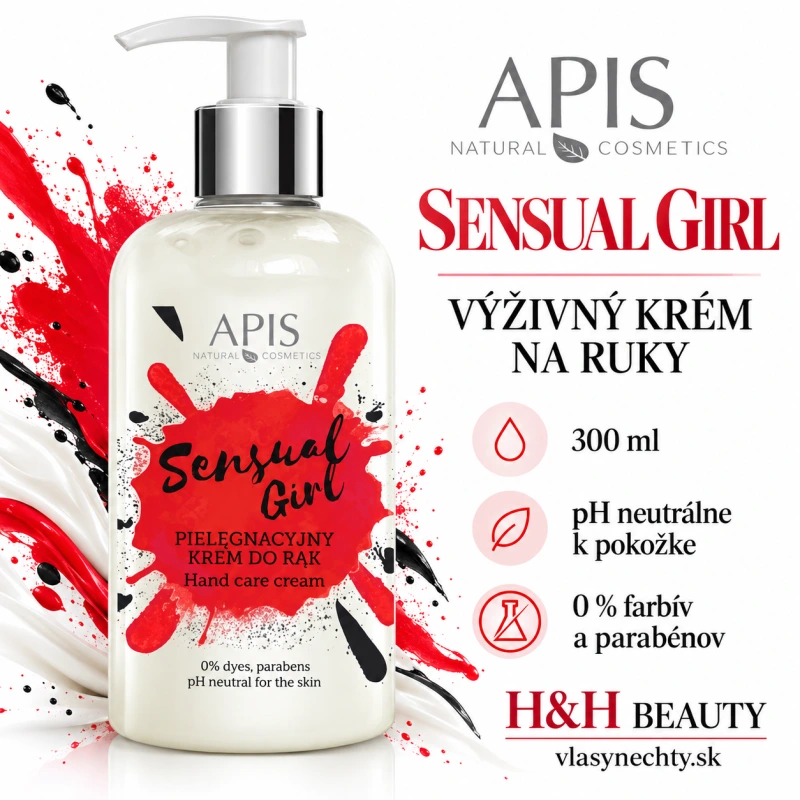 APIS VÝŽIVNÝ KRÉM NA RUKY SENSUAL GIRL 300 ML