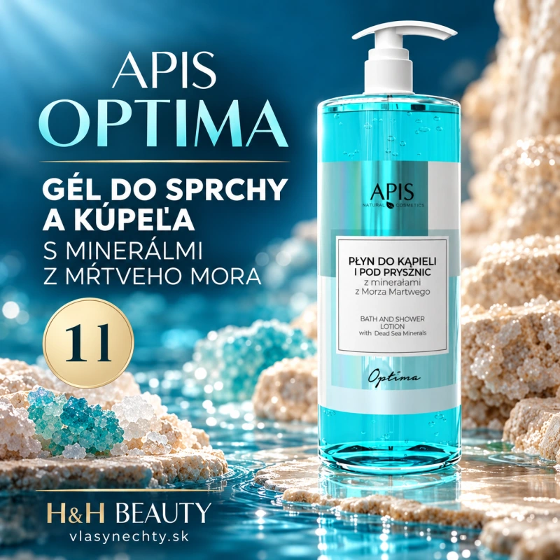 APIS OPTIMA Gél do sprchy a kúpeľa s minerálmi z Mŕtveho mora 1L