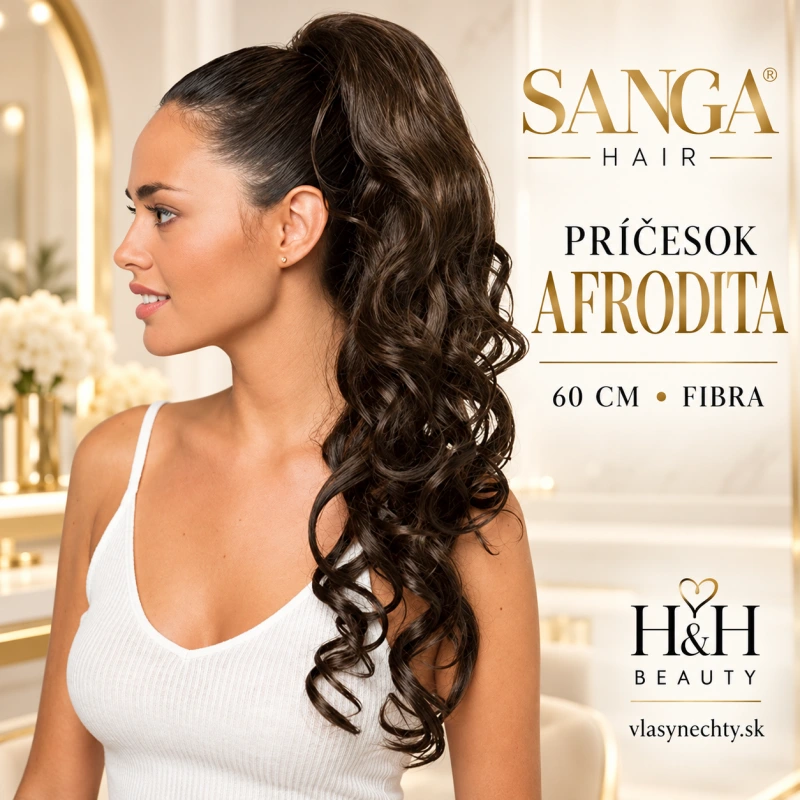 Sanga Hair príčesok AFRODITA 60cm fibra