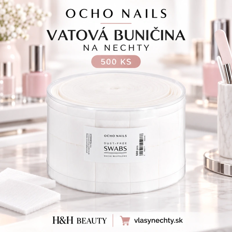 OCHO NAILS Vatová buničina na nechty 500 ks.