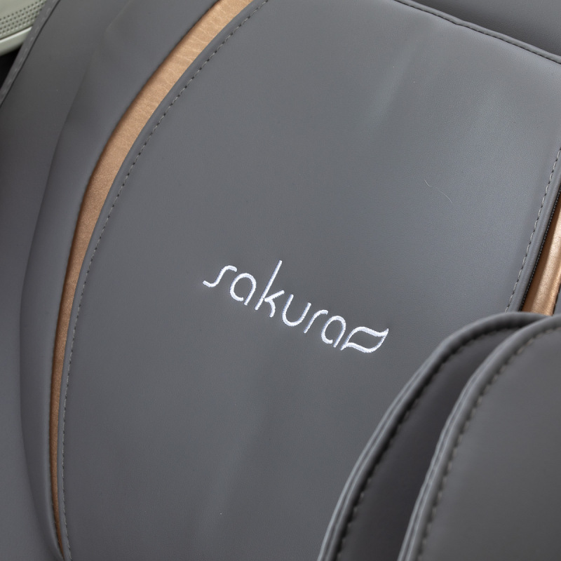 Masážne kreslo Sakura Maximus 809 3D biele a šedé 12