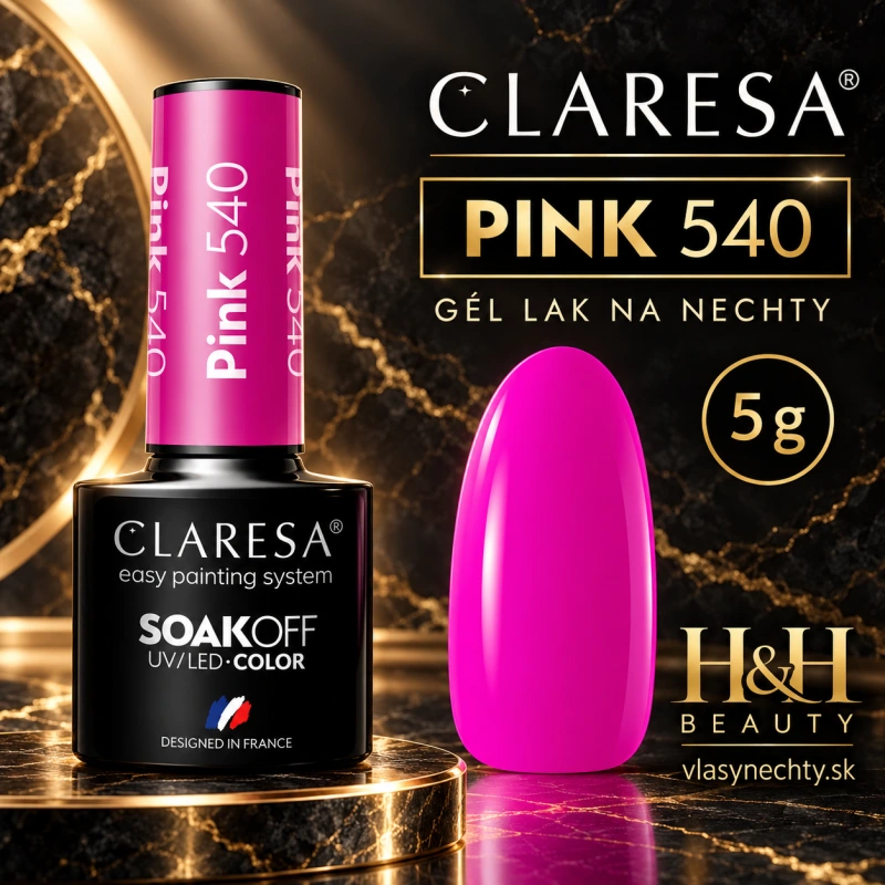 CLARESA GÉL LAK NA NECHTY PINK 540 -5g
