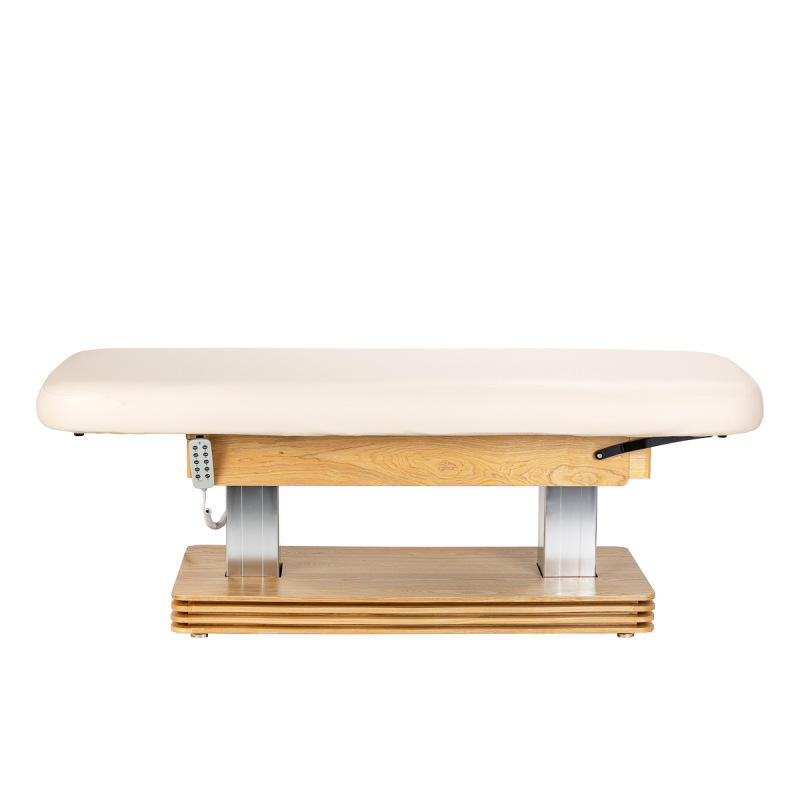 Leżanka SPA Sillon Comfort kremowa z jasnobrązową podstawą 4