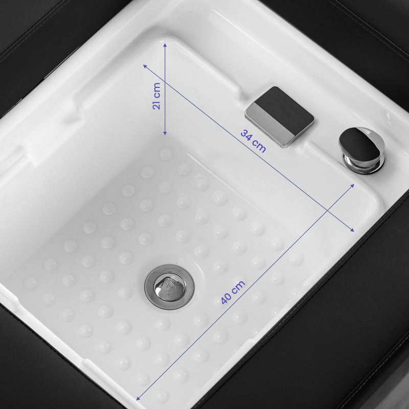 KADERNÍCKY UMÝVACÍ BOX Gabbiano Head Spa Bali čierny 16