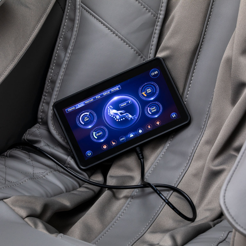 Masážne kreslo Sakura Maximus 809 3D biele a šedé 14