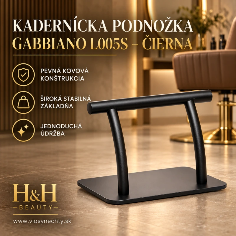 KADERNÍCKA PODNOŽKA GABBIANO L005S – ČIERNA