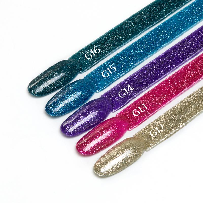 OCHO NAILS Lakier hybrydowy glitter G15 -5 g 3