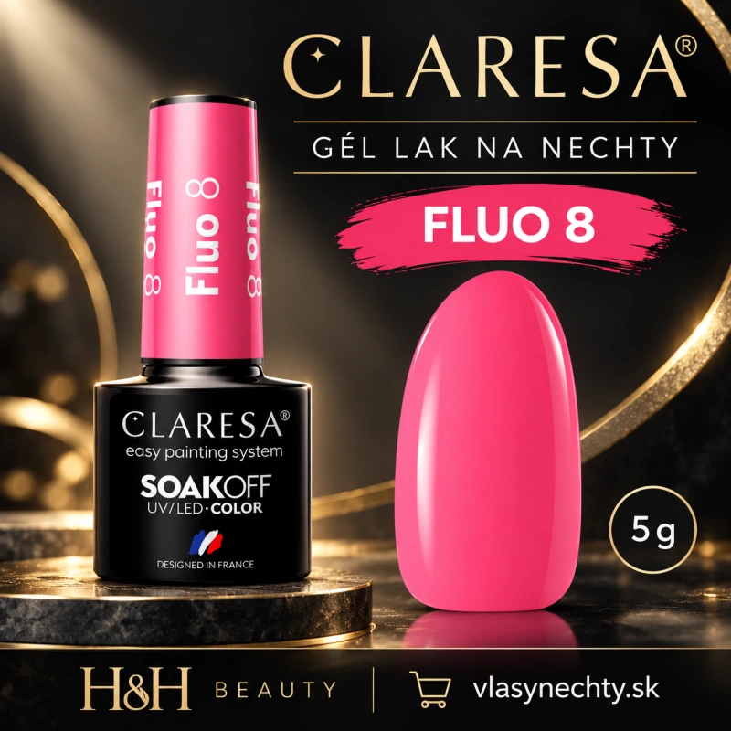 CLARESA GÉL LAK NA NECHTY FLUO 8 - 5g