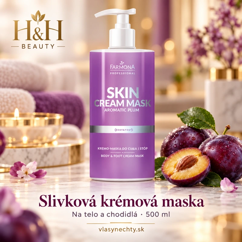 Farmona Skin cream mask aromatická slivková krémová maska ​​na telo a chodidlá 500 ml