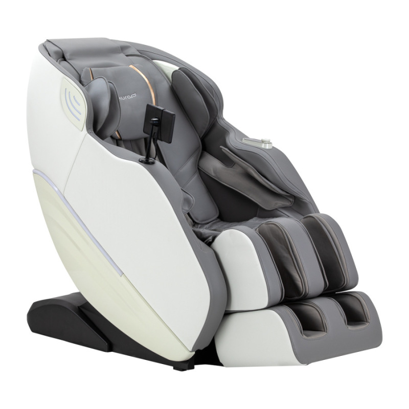 Masážne kreslo Sakura Maximus 809 3D biele a šedé 1
