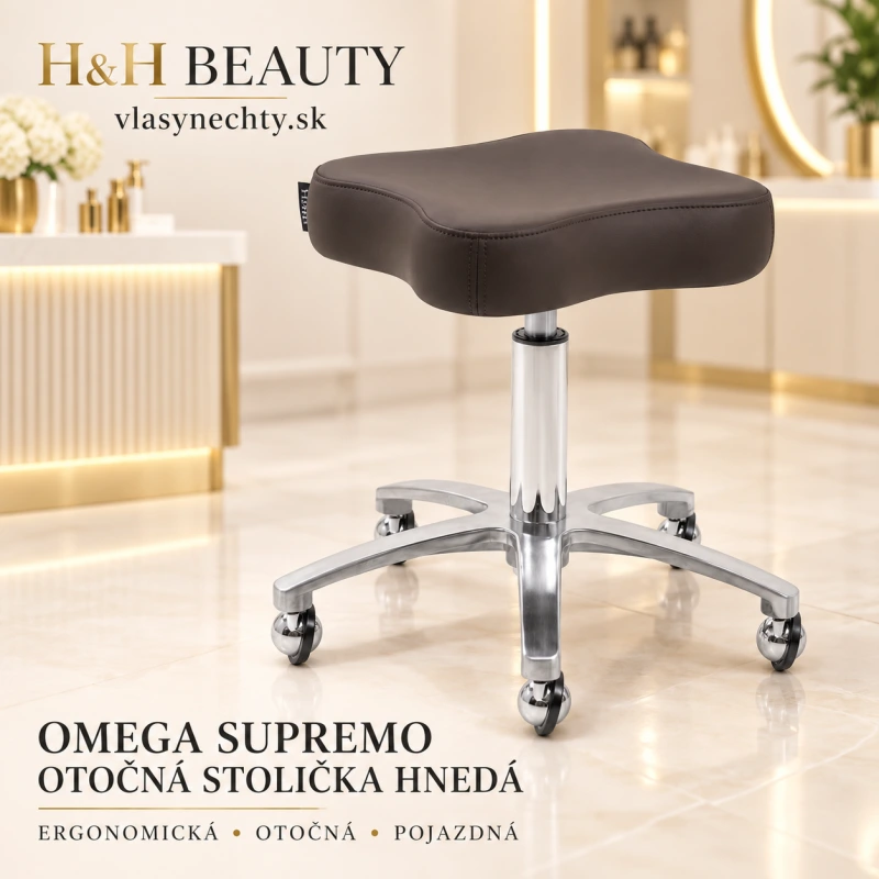 Omega Supremo – Otočná stolička hnedá