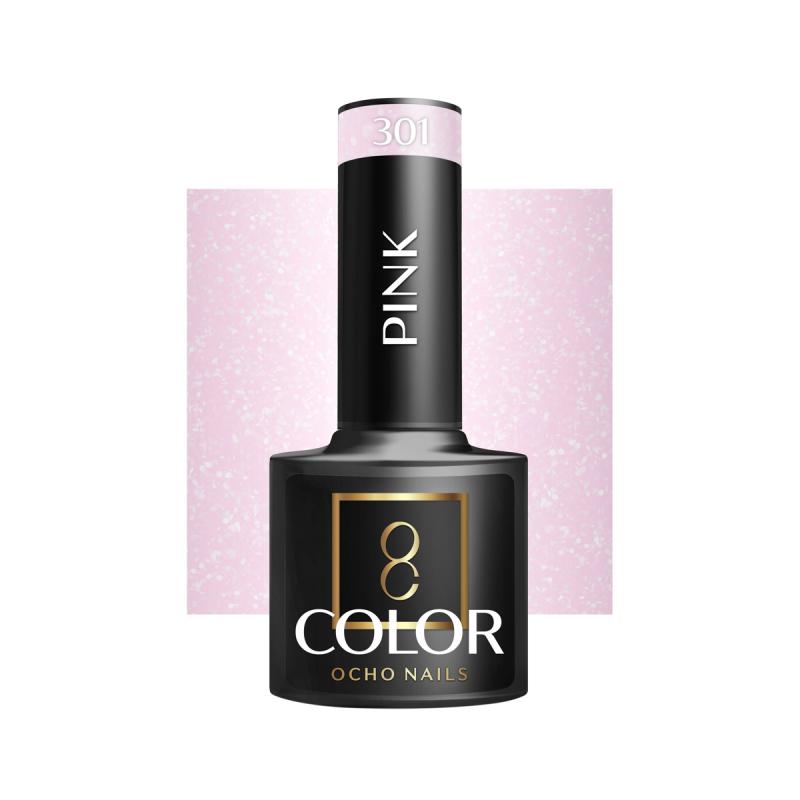 OCHO NAILS HYBRIDNÝ LAK NA NECHTY pink 301 -5 g