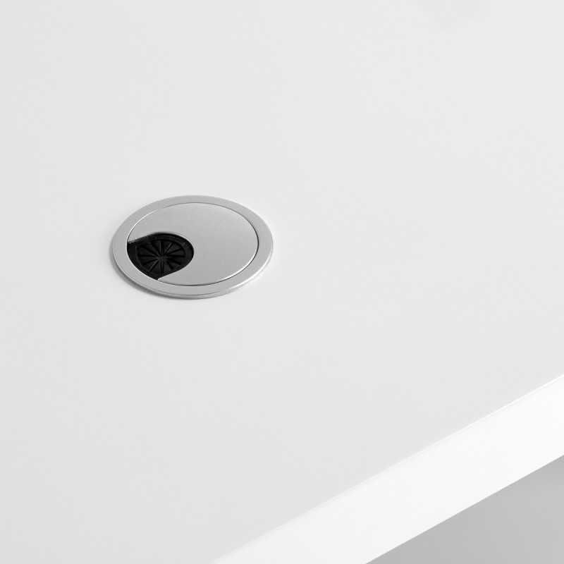 STÔL NA MANIKÚRU S ODSÁVAČKOU BIELY MOMO L03 6