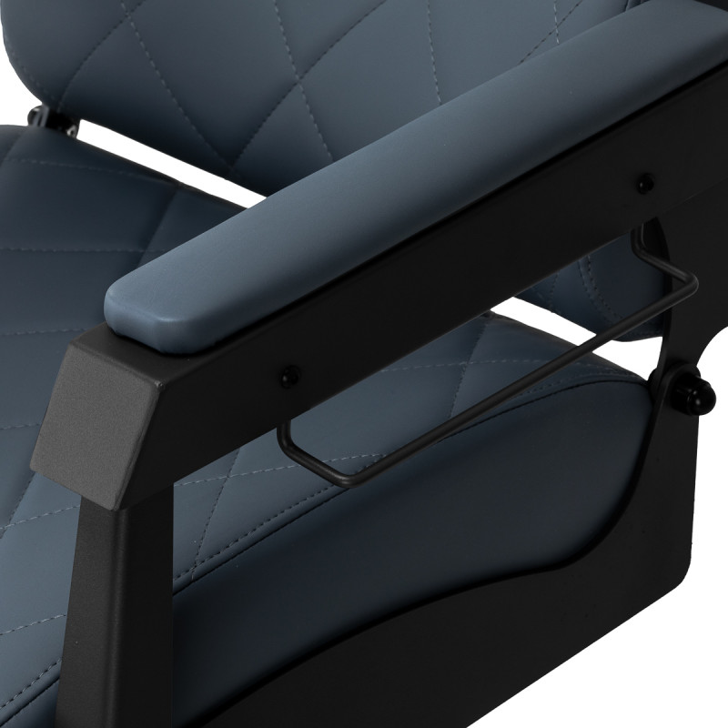 BARBERSKE KRESLO GABBIANO s čiernym rámom Graphite 6