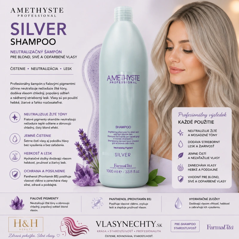 Farmavita Amethyste Silver Shampoo 1000 ml