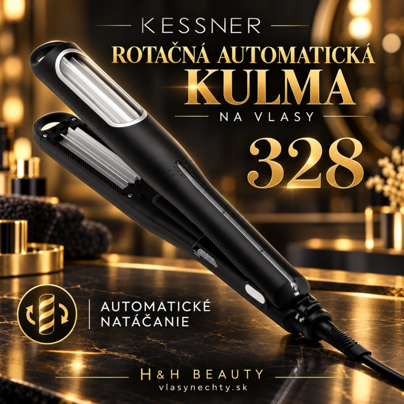 KESSNER Rotačná automatická kulma na vlasy -328