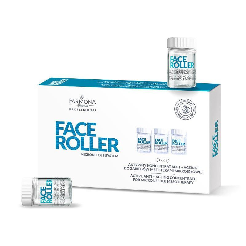 FARMONA FACE ROLLER Aktívny anti-ageing koncentrát na mikroihlovú mezoterapiu 5x5ml 1