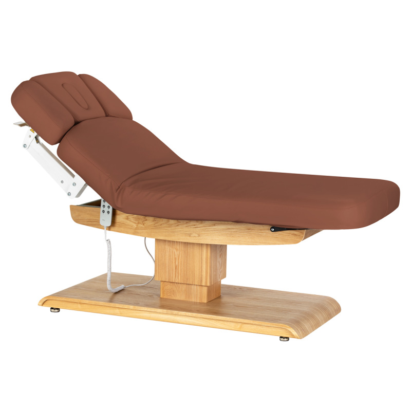 KOZMETICKÉ SPA LEHÁTKO Sillon Relax SPA, hnedé s svetlo hnedou základňou 1