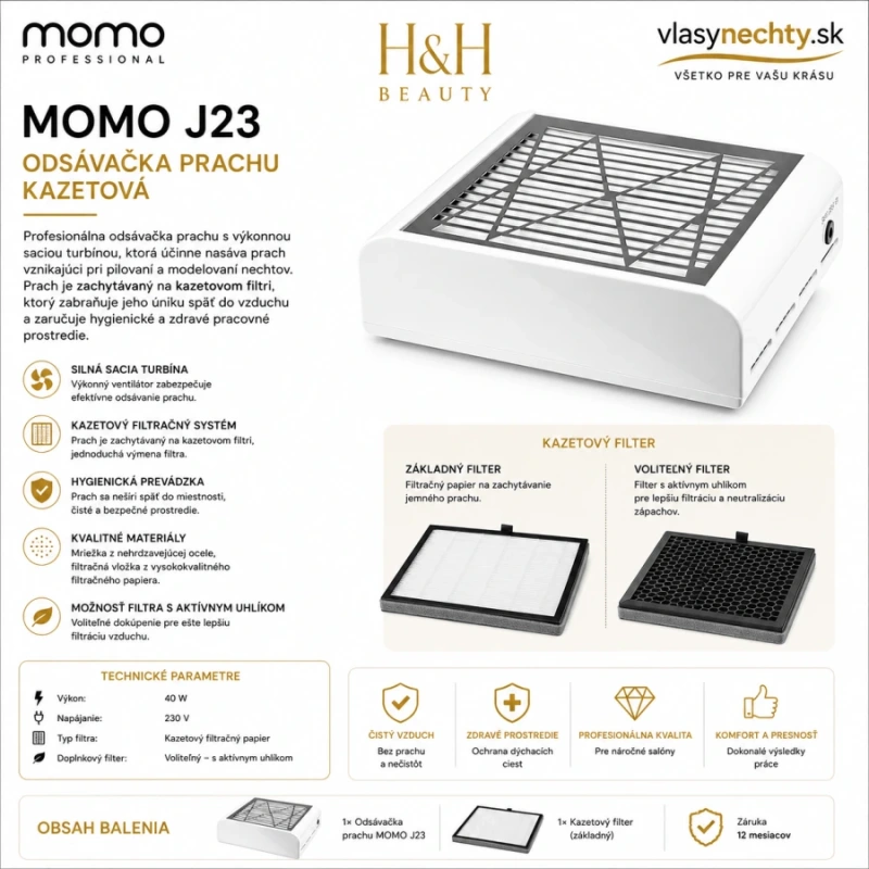 ODSÁVAČKA PRACHU KAZETOVÁ MOMO J23 5