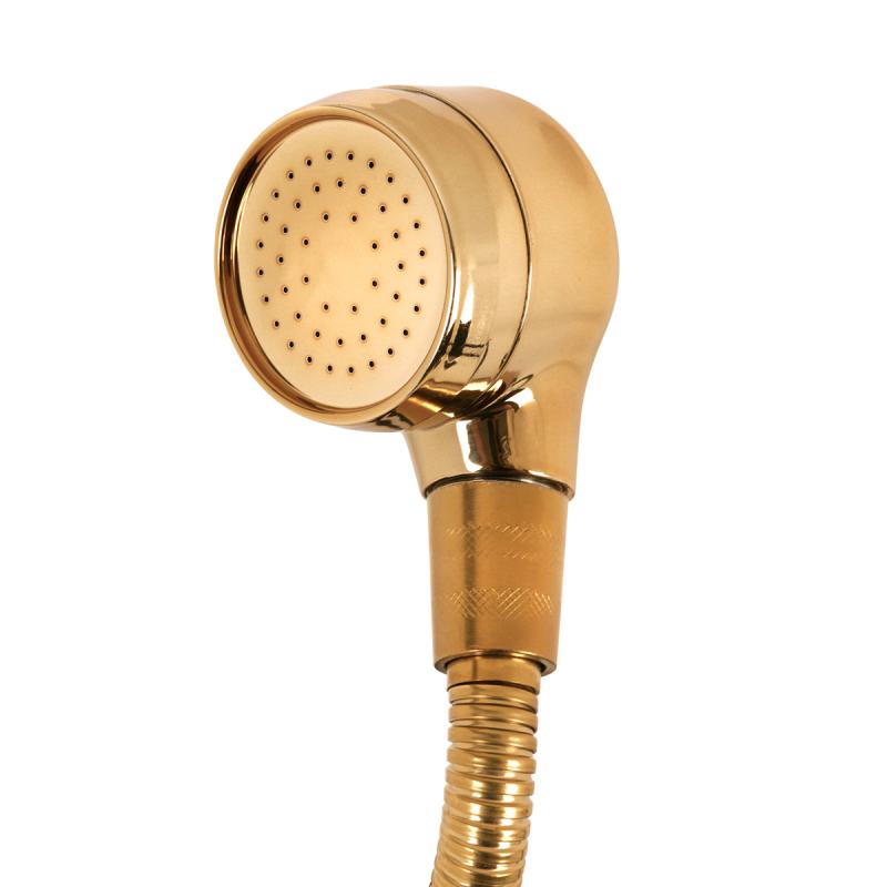 Sprchovacia hadica batérie kaderníckeho umývacieho boxu zlata veľká