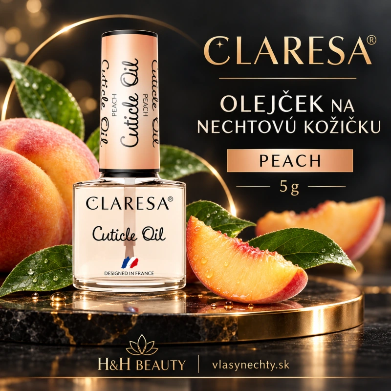CLARESA OLEJČEK NA NECHTOVÚ KOŽIČKU PEACH 5 g