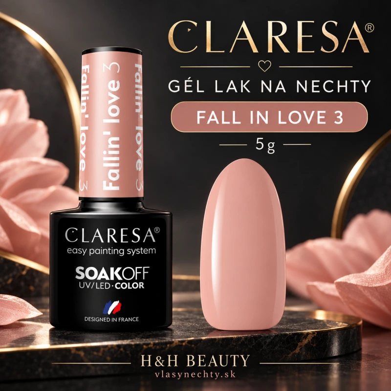 CLARESA GÉL LAK NA NECHTY FALLIN"LOVE 3 - 5 g